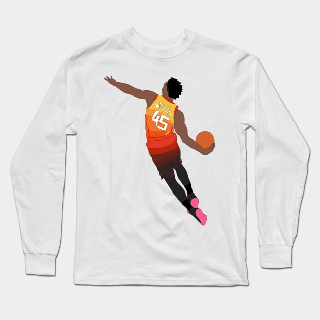 Donovan Mitchell Long Sleeve T-Shirt by SickSticksCo